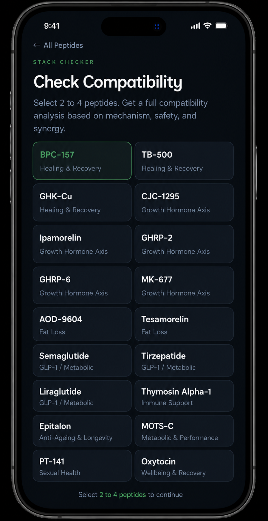 PepCoach stack checker